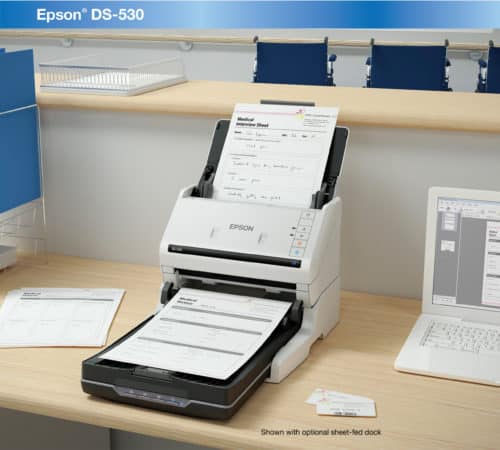 epson ds-530 scanner in use in office