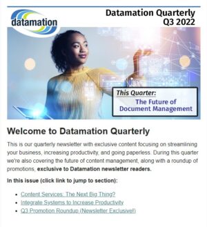 datamation newsletter q3 2022